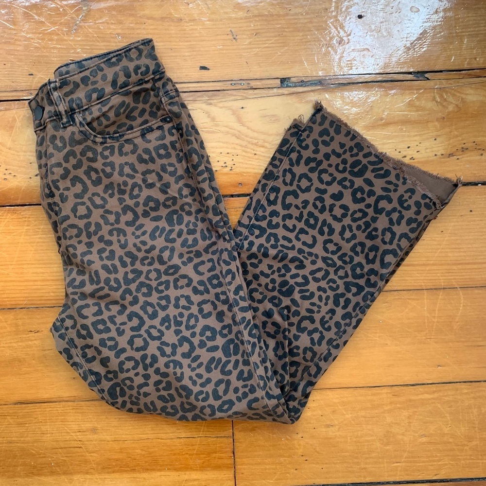 DL1961 Bridget Crop High Rise Leopard Jeans​